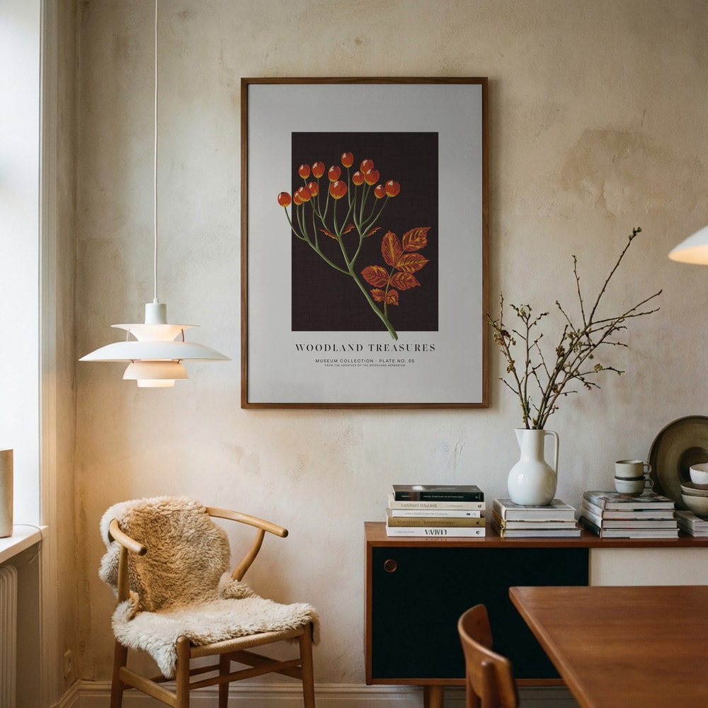 Plakat med efterårsbærgren