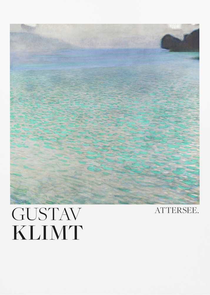 Gustav Klimt Attersee (1900) Poster