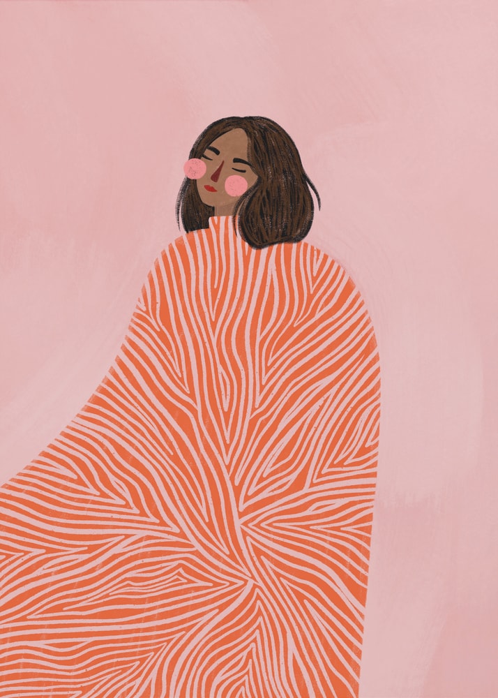 Dreamy Pink Portrait Poster
