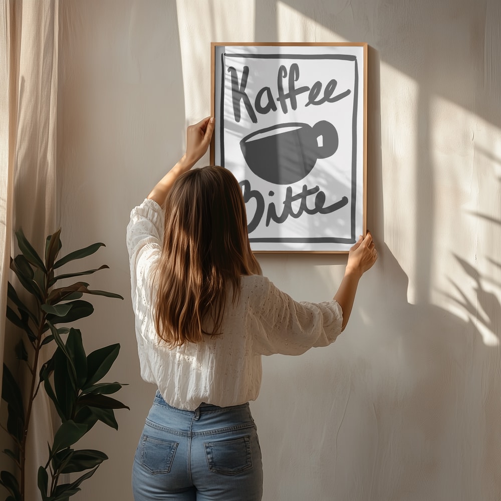 Affiche "Kaffee Bitte"