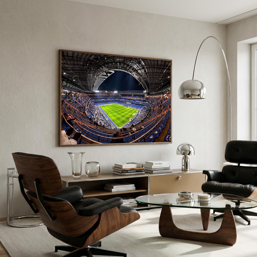 Night Football Stadium Poster