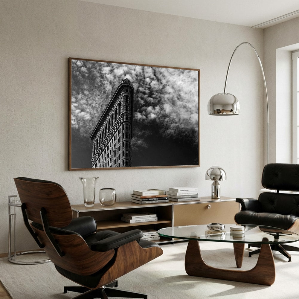 Den klassiska Flatiron byggnaden Poster