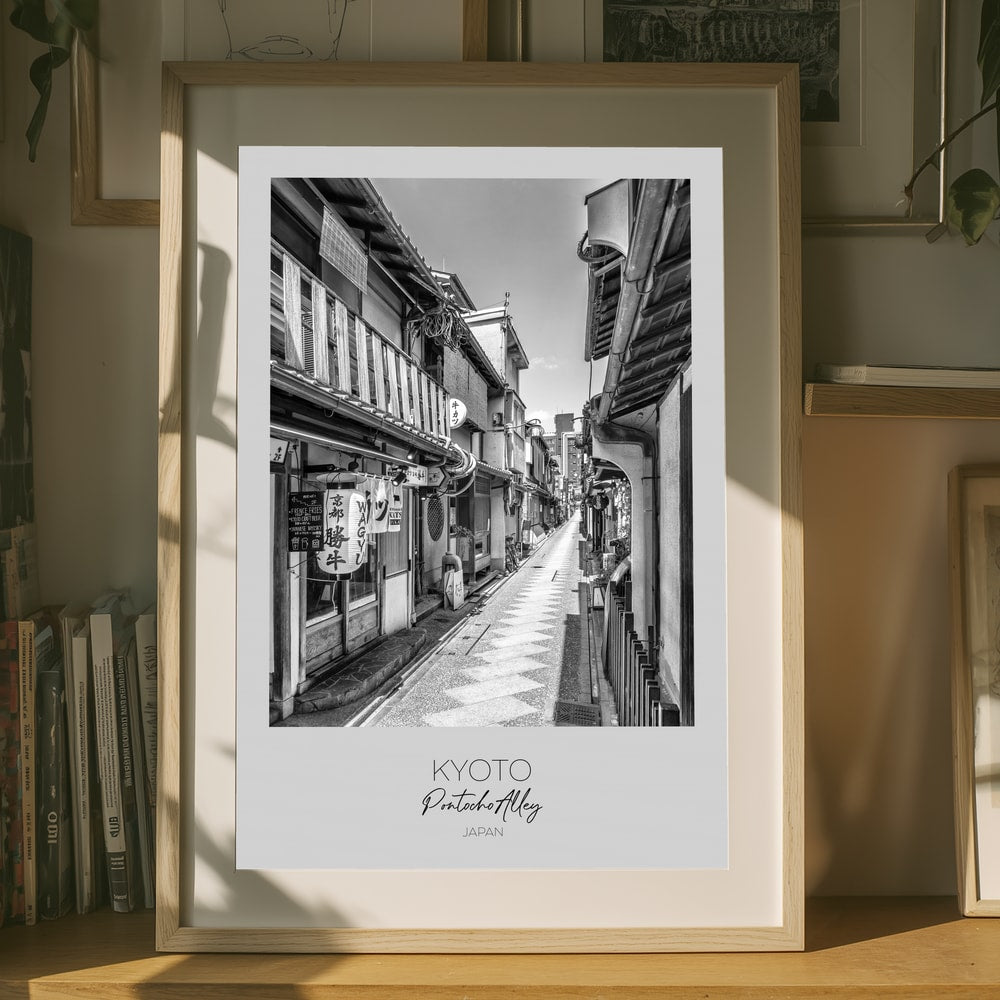 Kyoto Pontocho Stræde Plakat