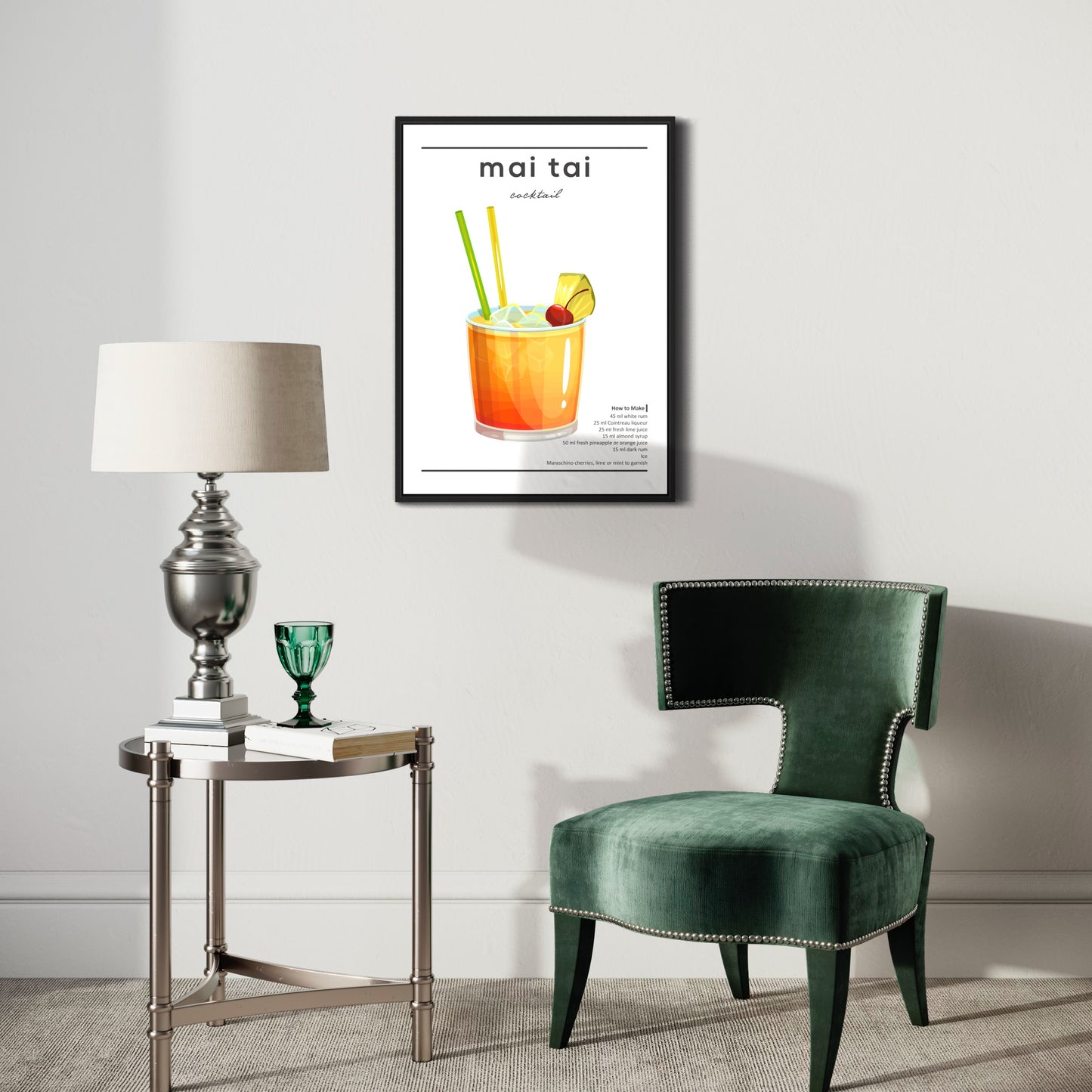 Mai Tai Cocktail Poster