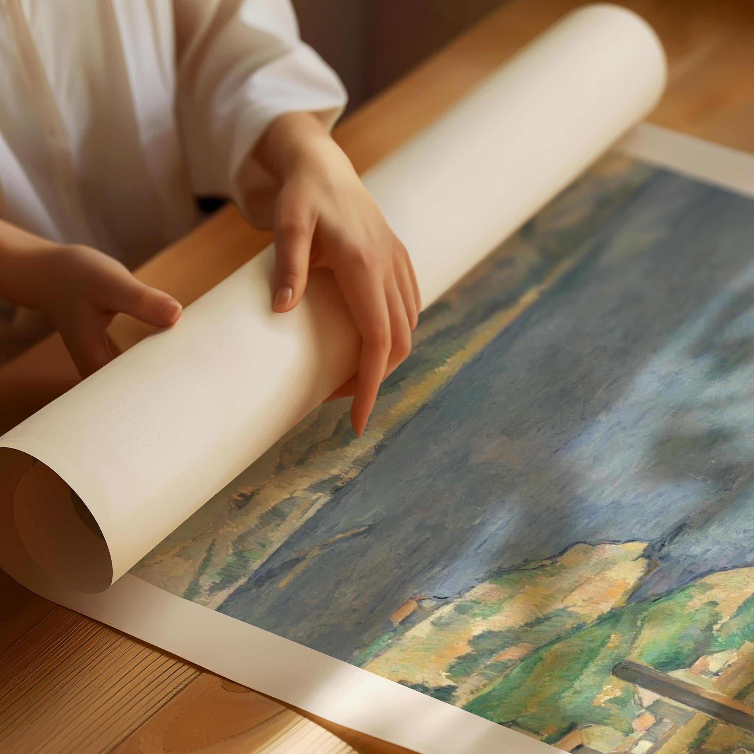 Paul Cézanne "Gulf of marseilles" Poster