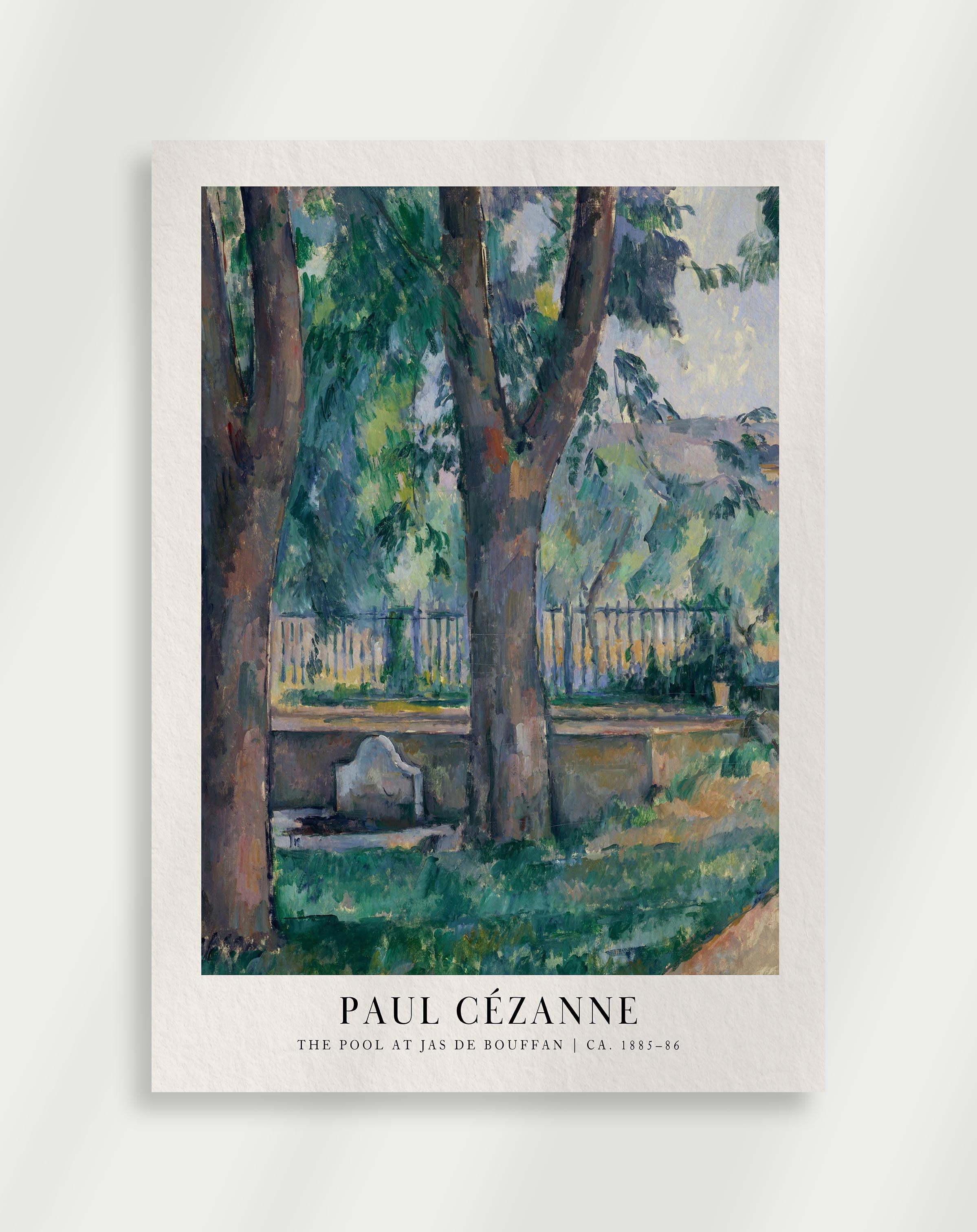 Paul Cézanne "The pool at jas" Poster