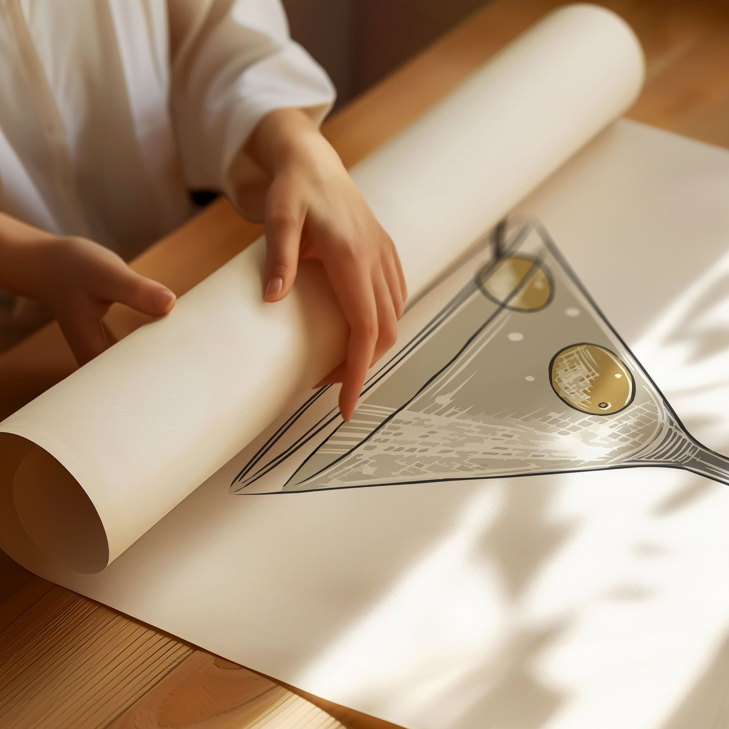 Dry martini Cocktail Poster