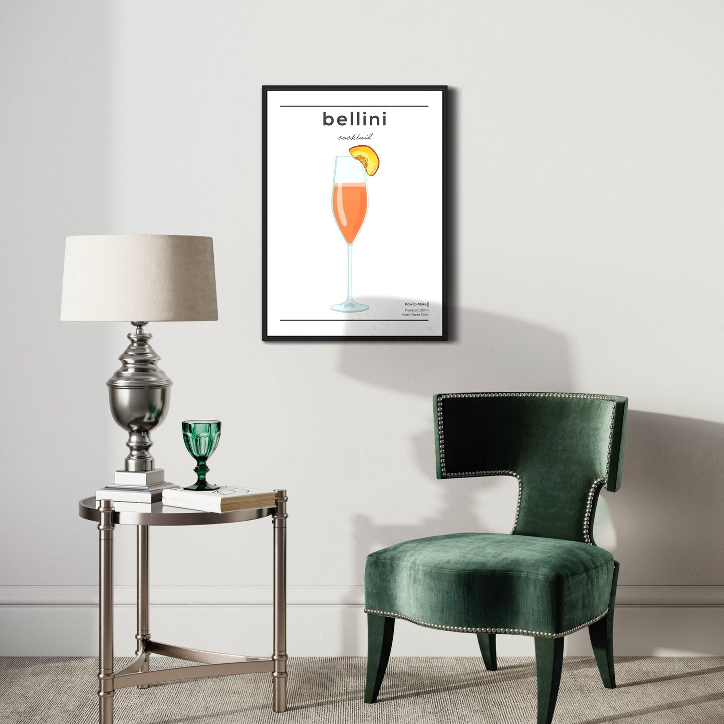 Bellini Cocktail Poster