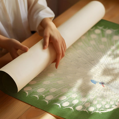 Peacock Japandi Poster