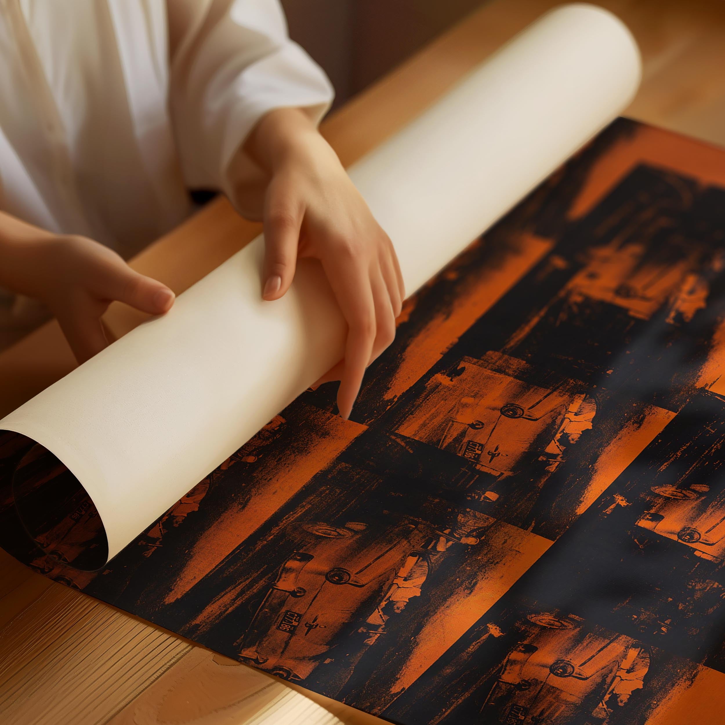 Andy Warhol Orange Poster