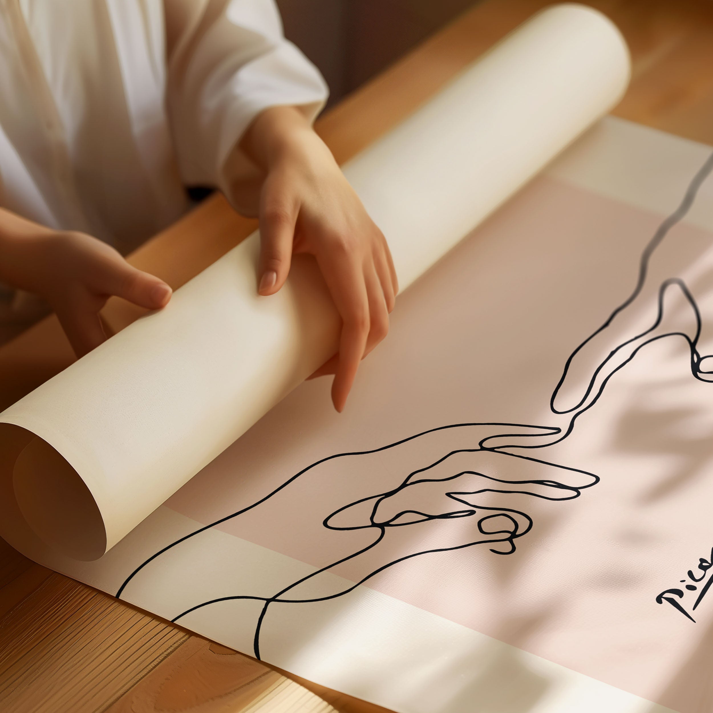 Picasso Hands Art Poster