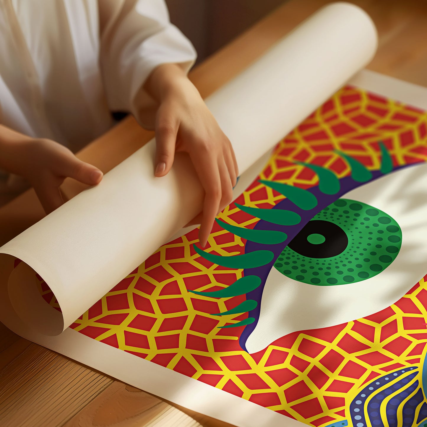 Yayoi Kusama Eyes Japandi Poster