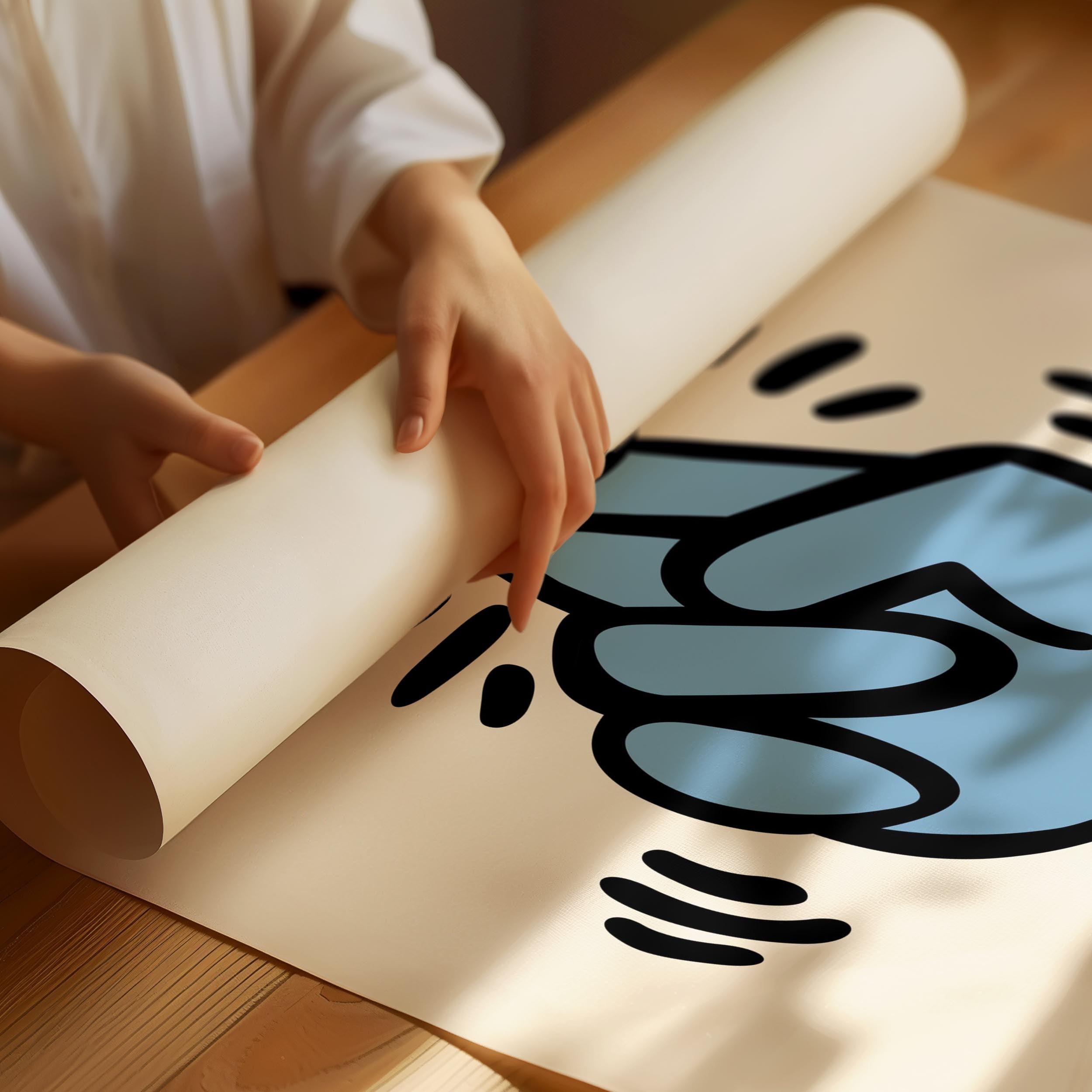 Crossed Fingers Art Poster