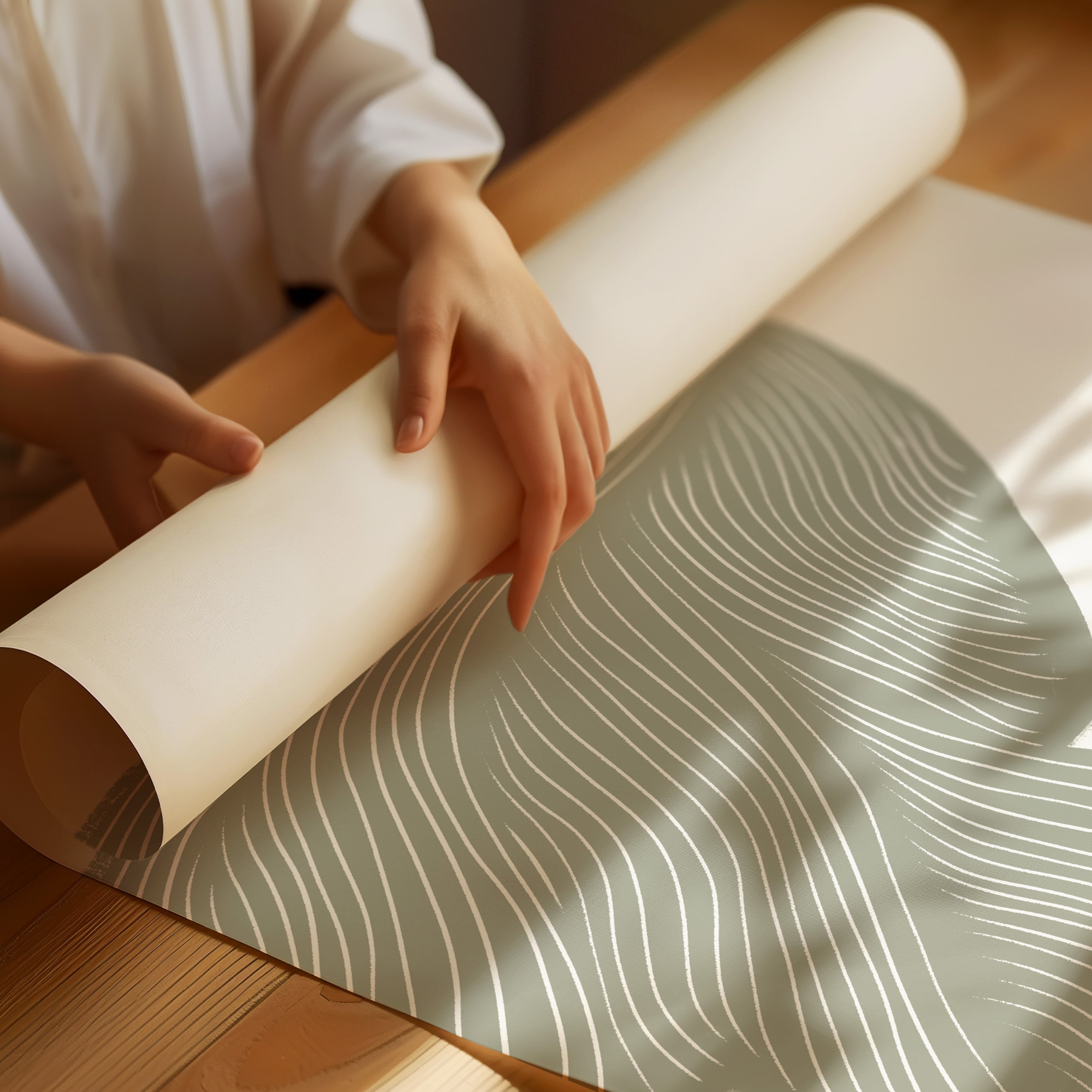 Abstrakta gröna linjer