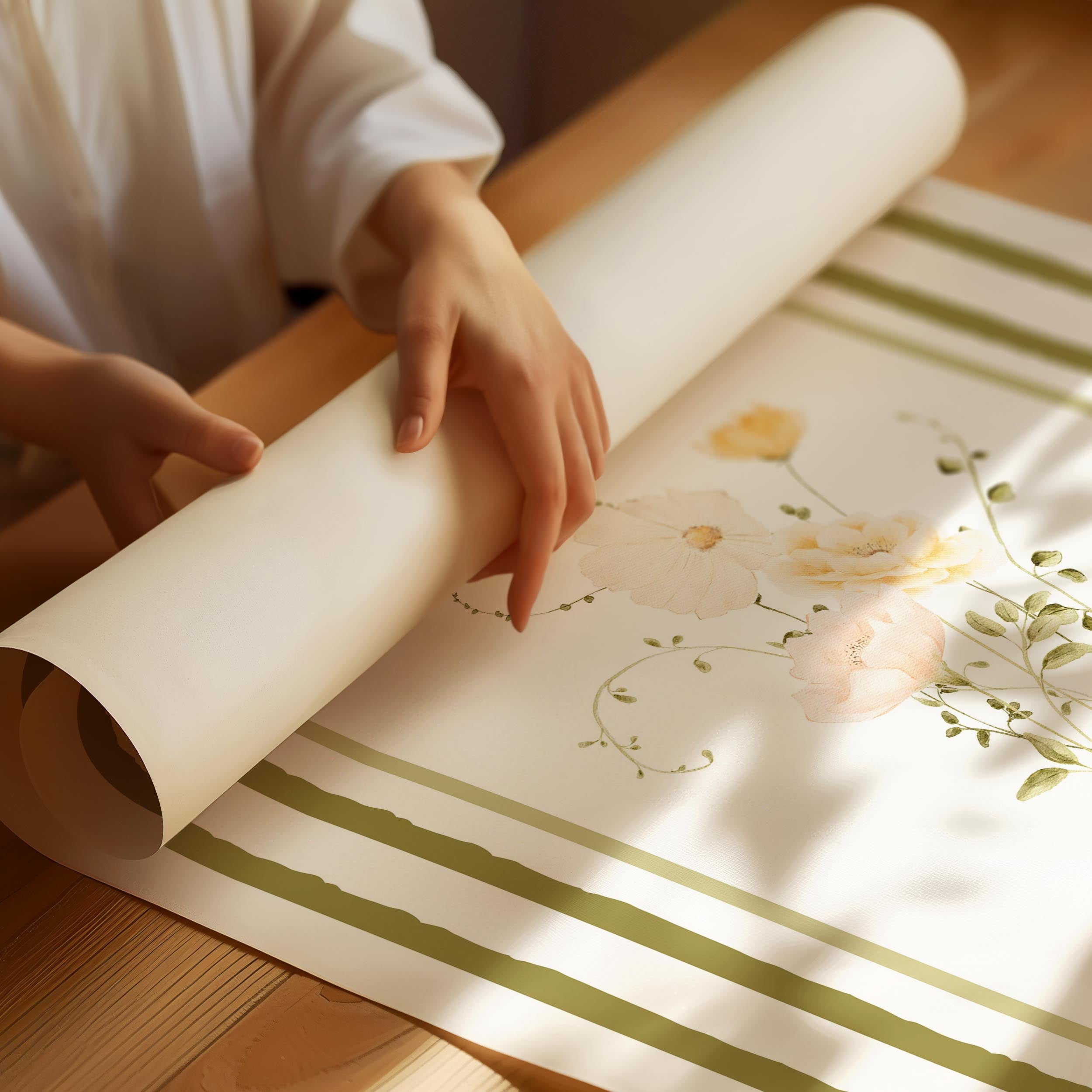 Vintage Pastel Blomsterbuket Plakat – Botanisk Vægkunst