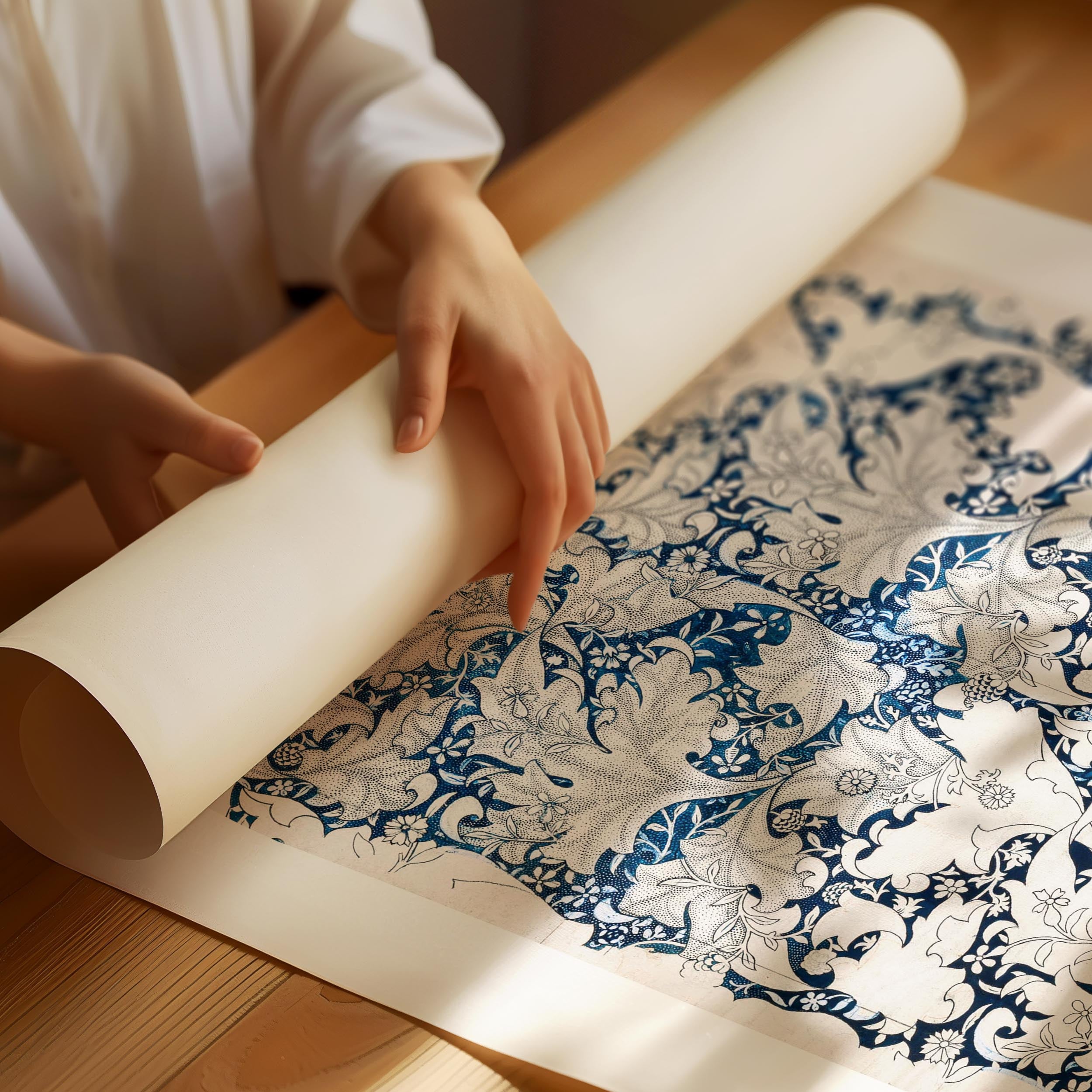 William Morris Wallflower Pattern Poster