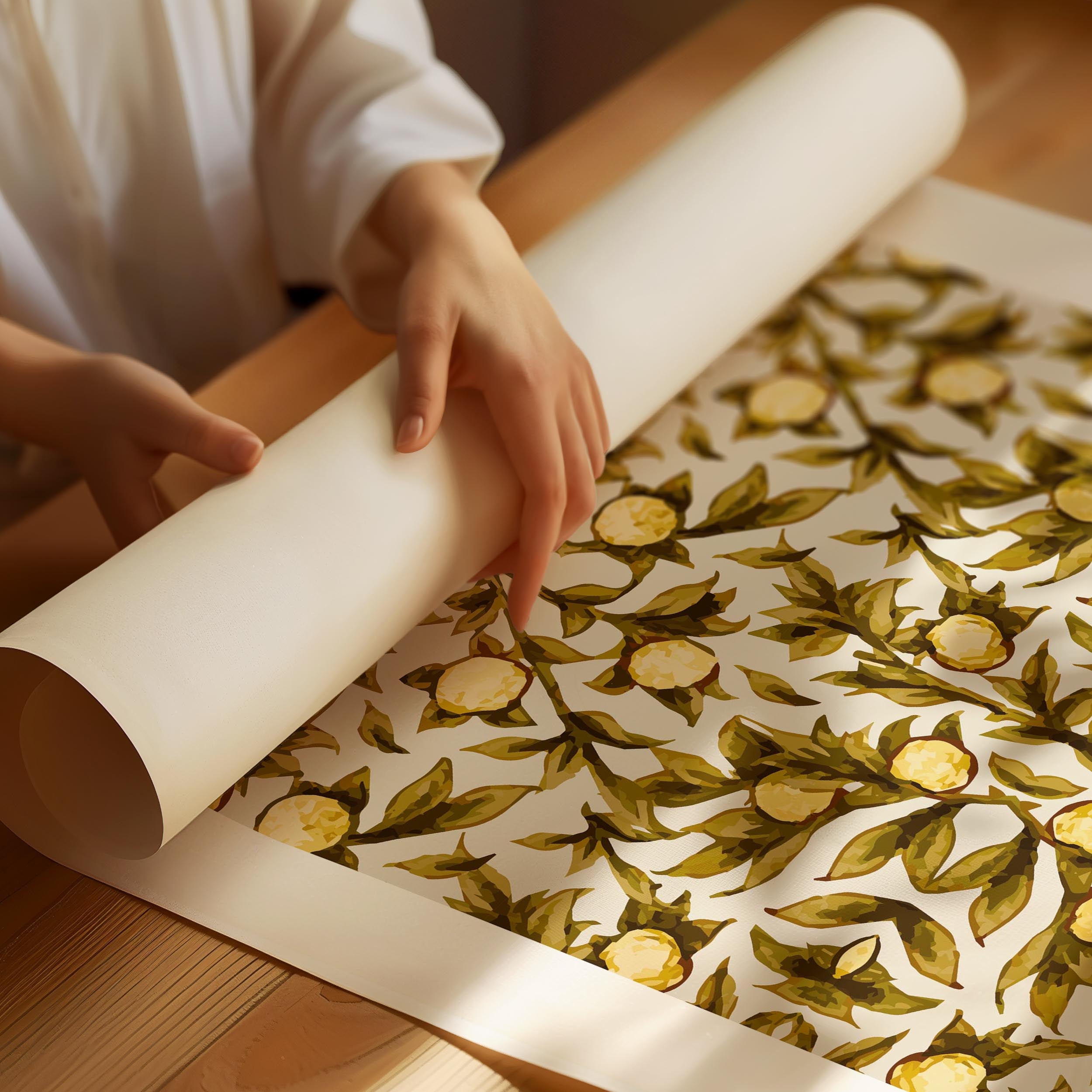 William Morris Botanical Ornament Poster