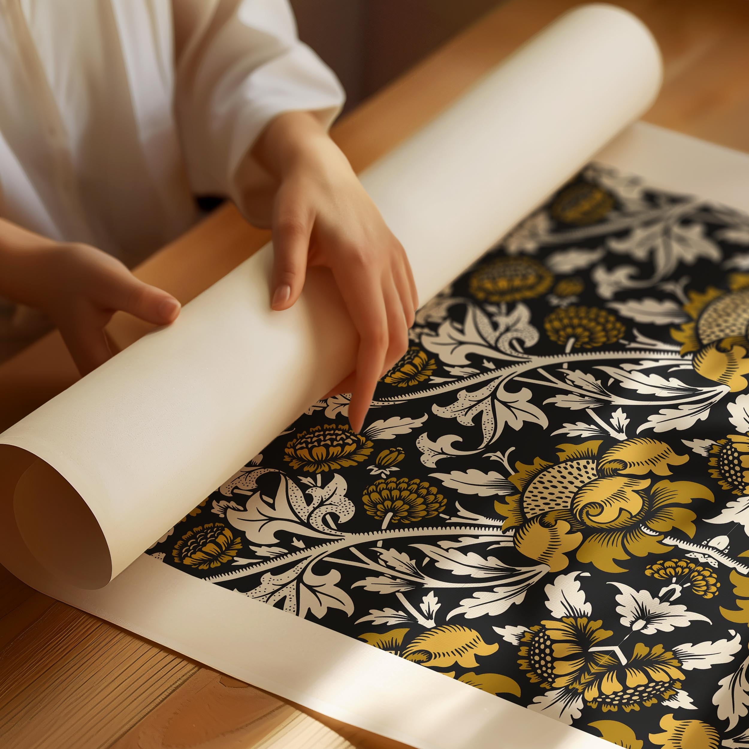 William Morris Chrysanthemum Flower Poster