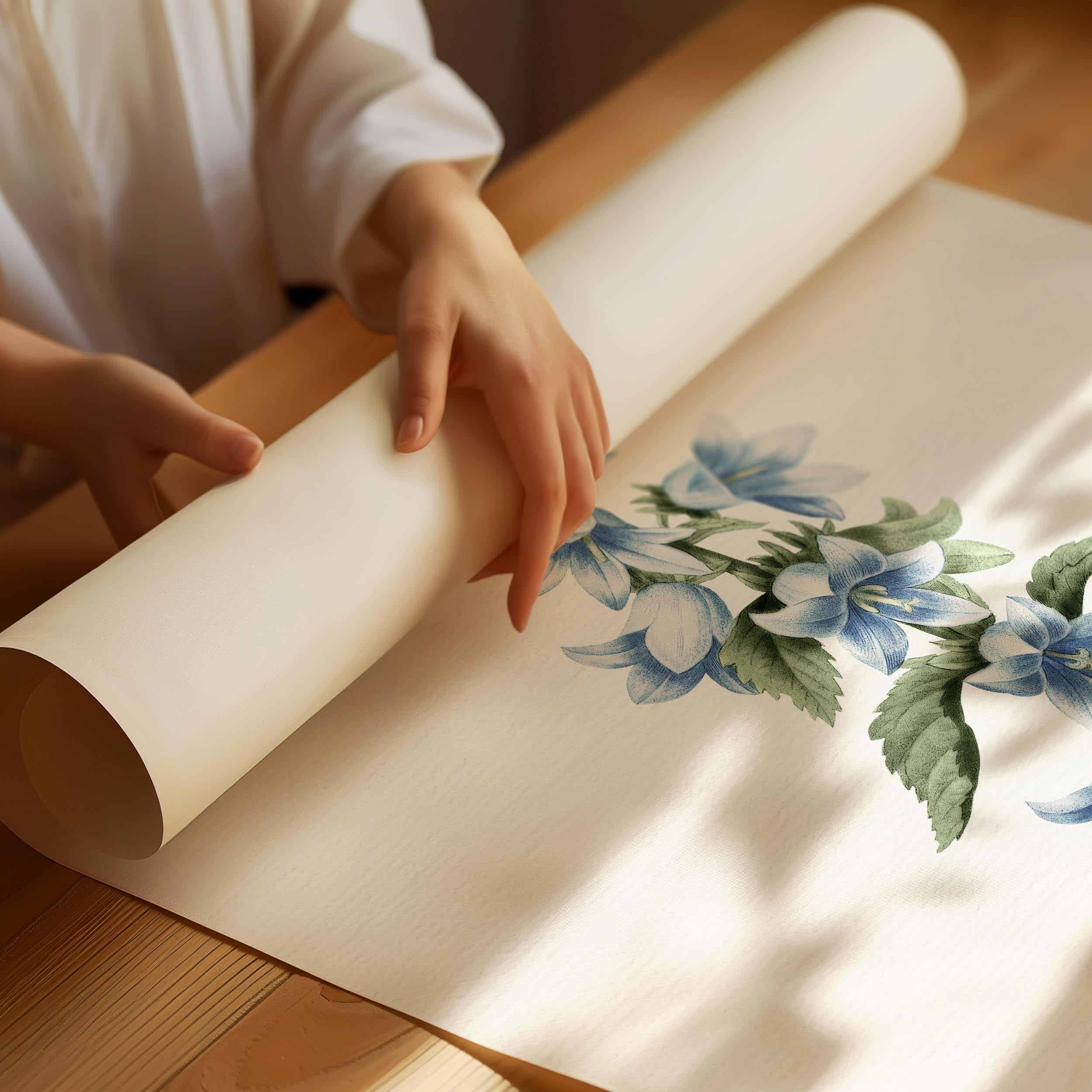 Classic botanical poster with vintage plant illustration
