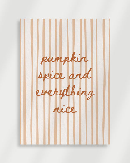 Pumpkin Fall Poster