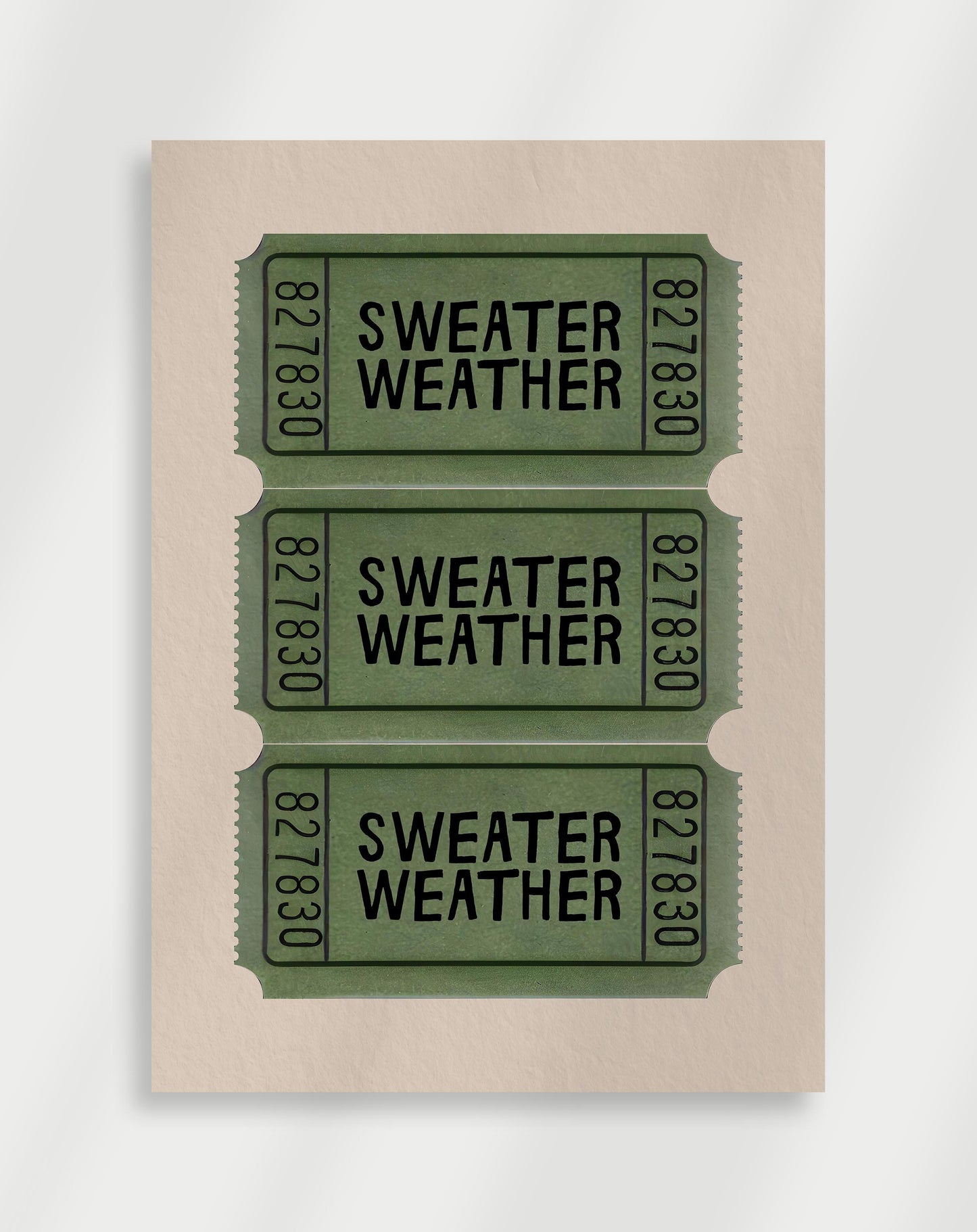 Sweater weather Poster