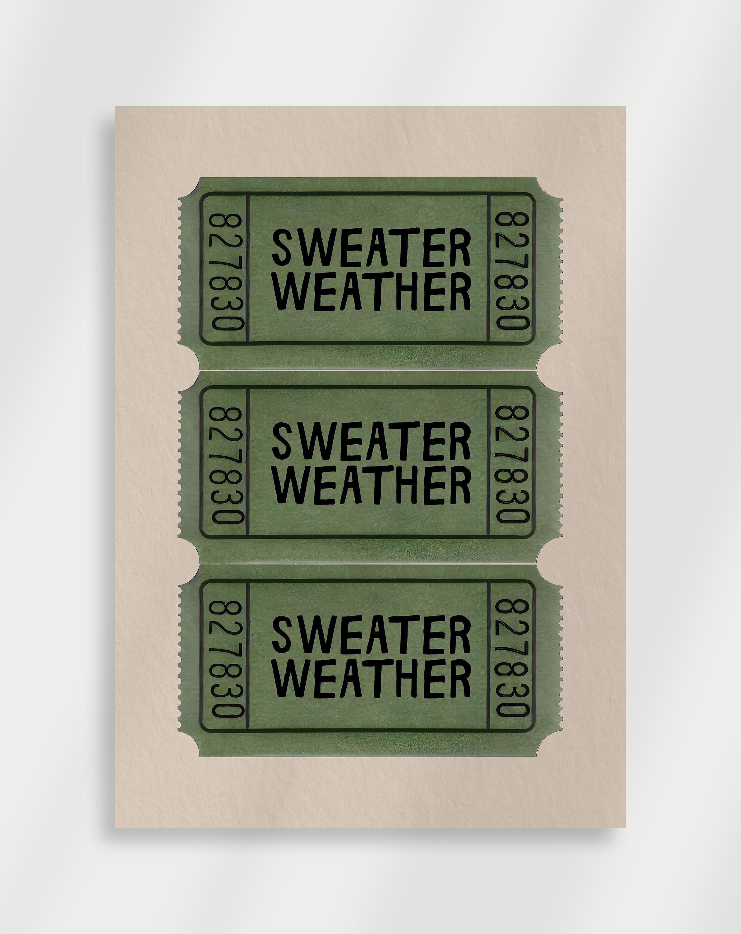 Sweater weather Poster