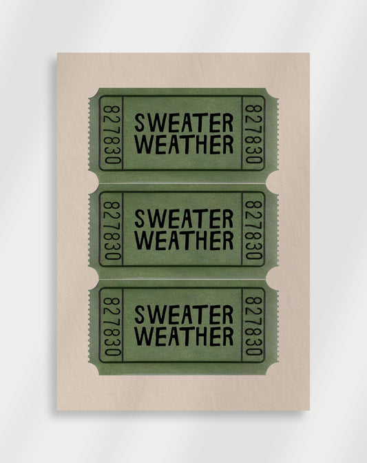 Sweater weather Poster