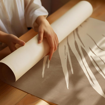 Palm leaf Boho Poster