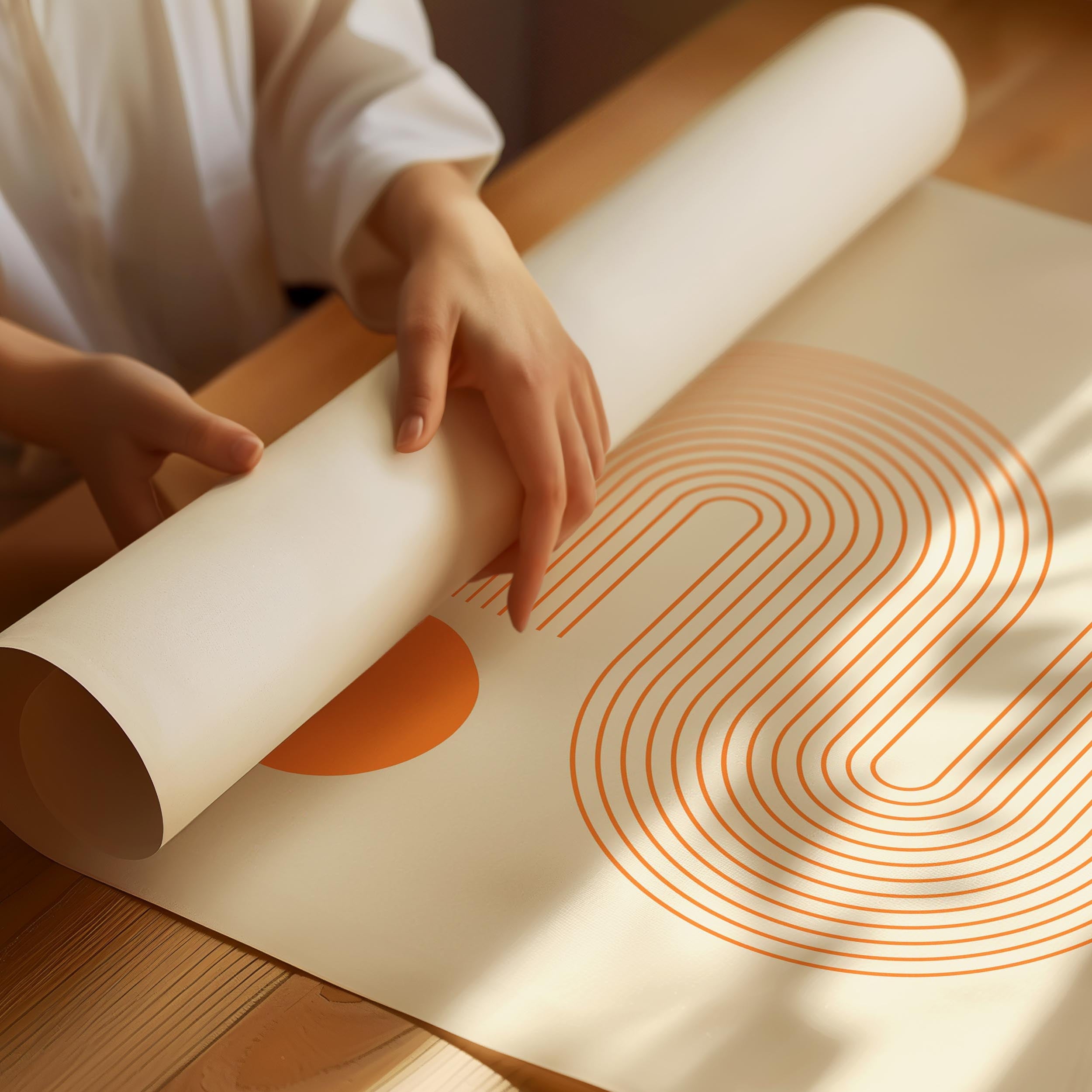 Bauhaus Minimalistiska Cirklar Poster