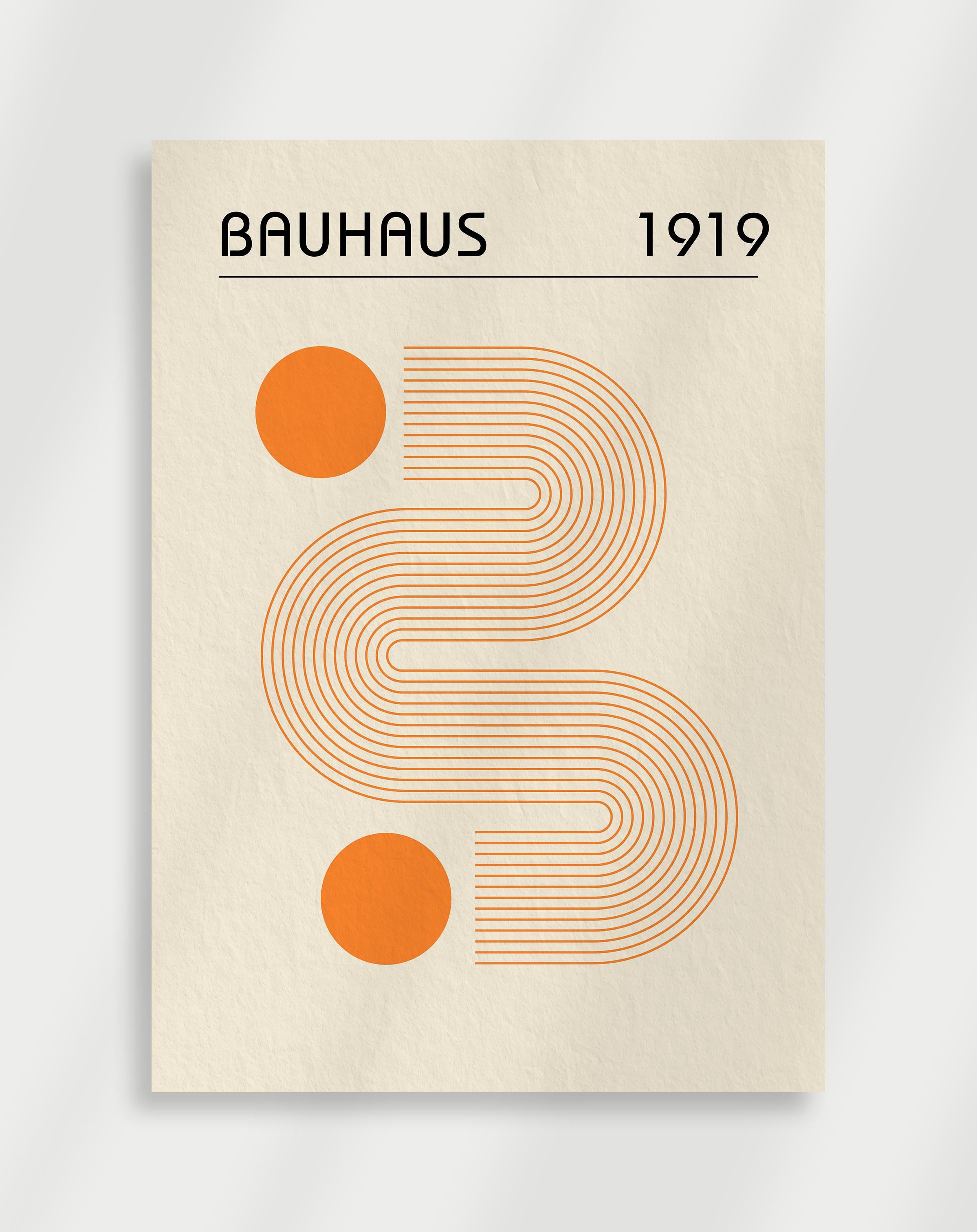 Bauhaus Minimalistiska Cirklar Poster