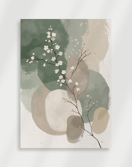 Japandi Sage Green Poster No.2