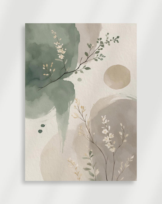Japandi Sage Green Poster No.3