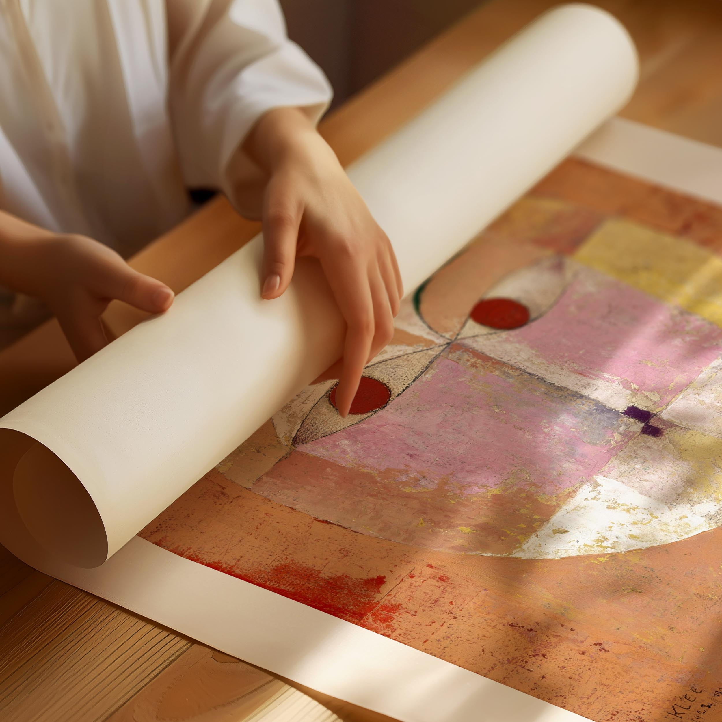 Paul Klee Abstrakt Ansikte Poster – Minimalistisk Porträttkonst