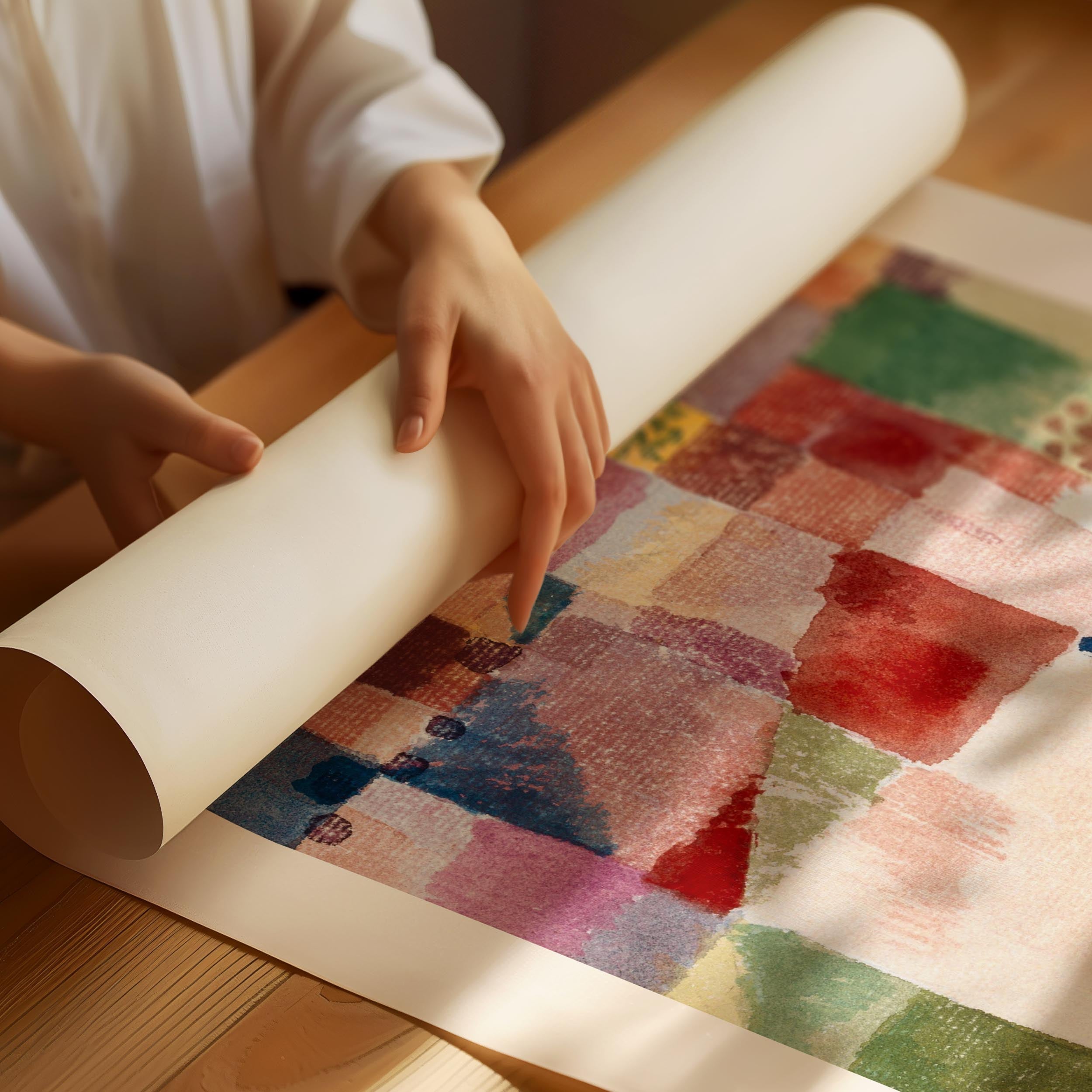 Paul Klee Färgruteposter – Abstrakt lapptäckskonst