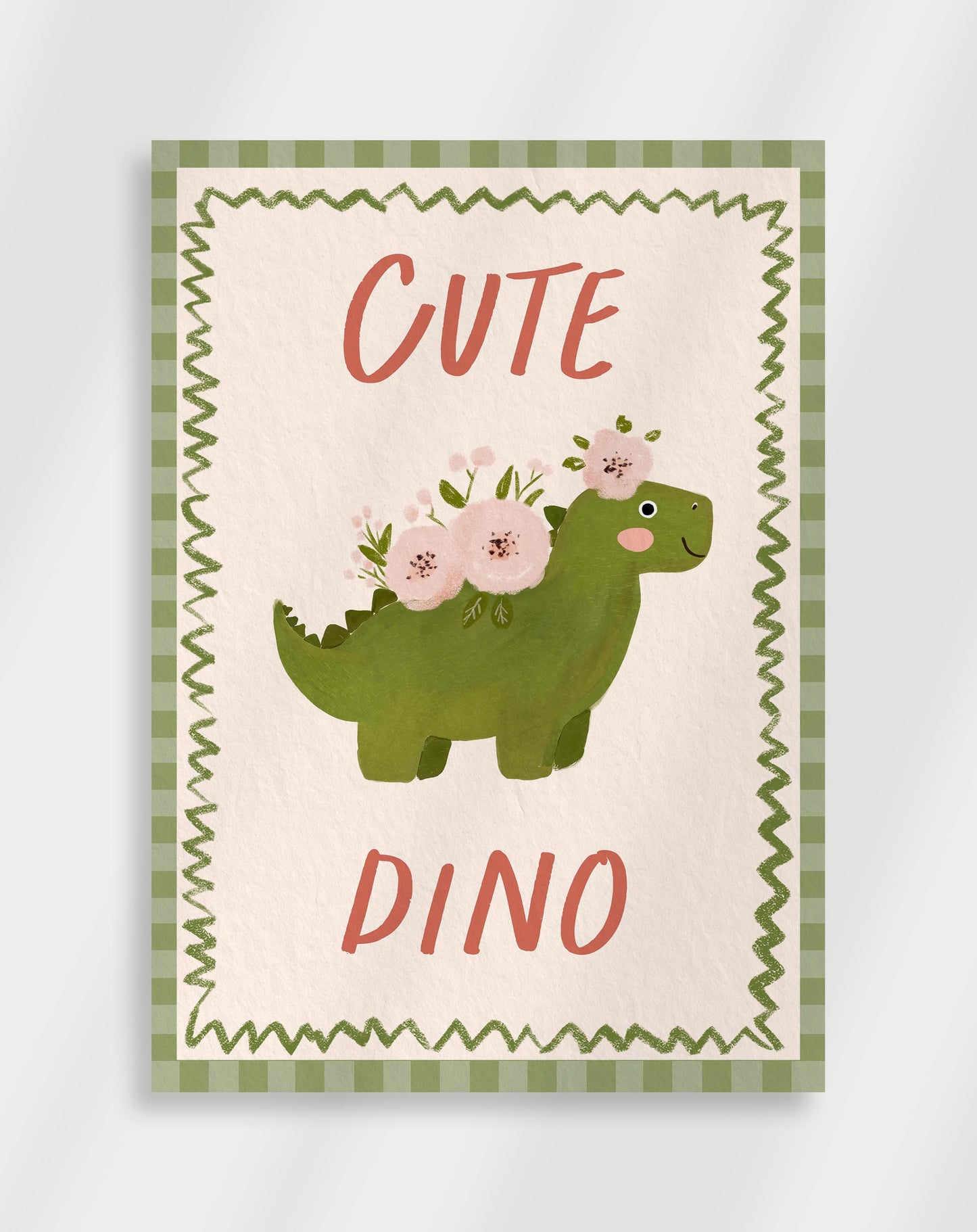 Söt dinosaurieposter