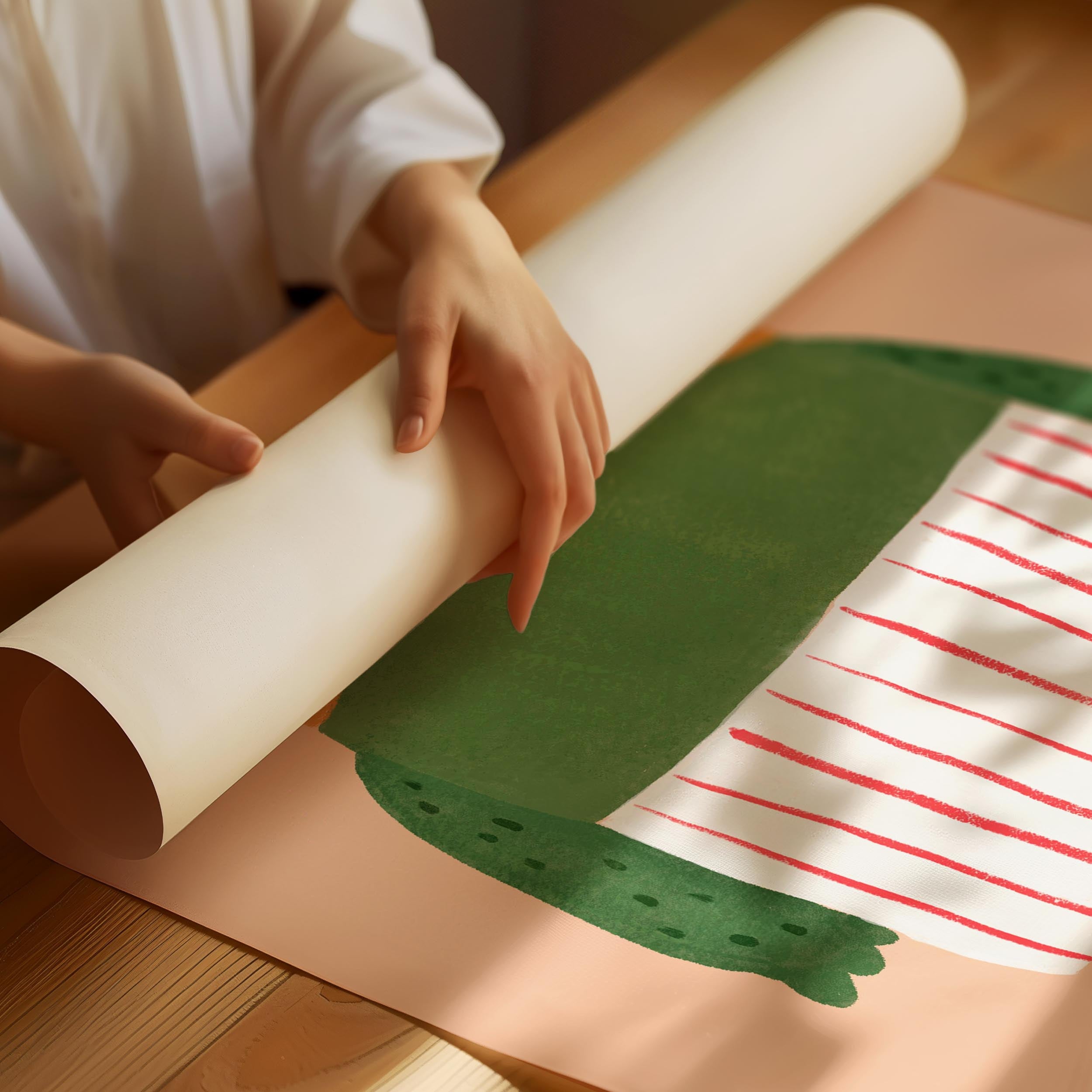 Green frog Poster