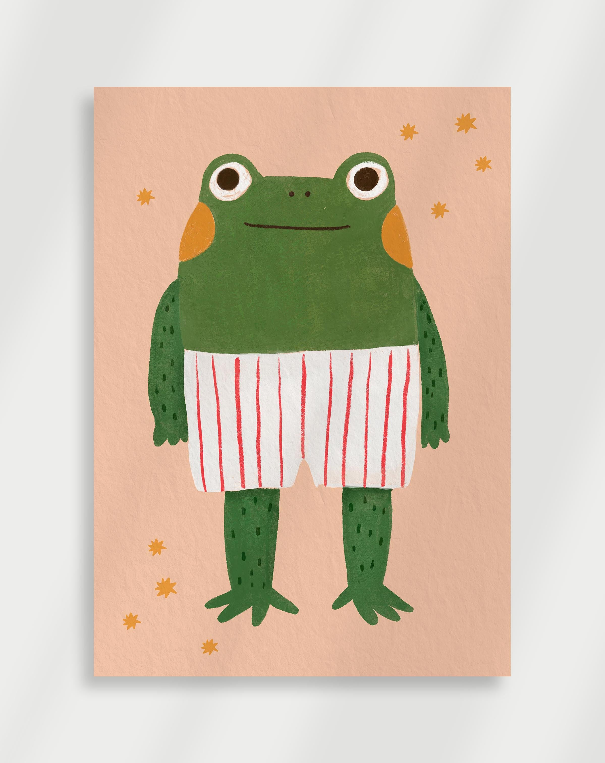 Green frog Poster
