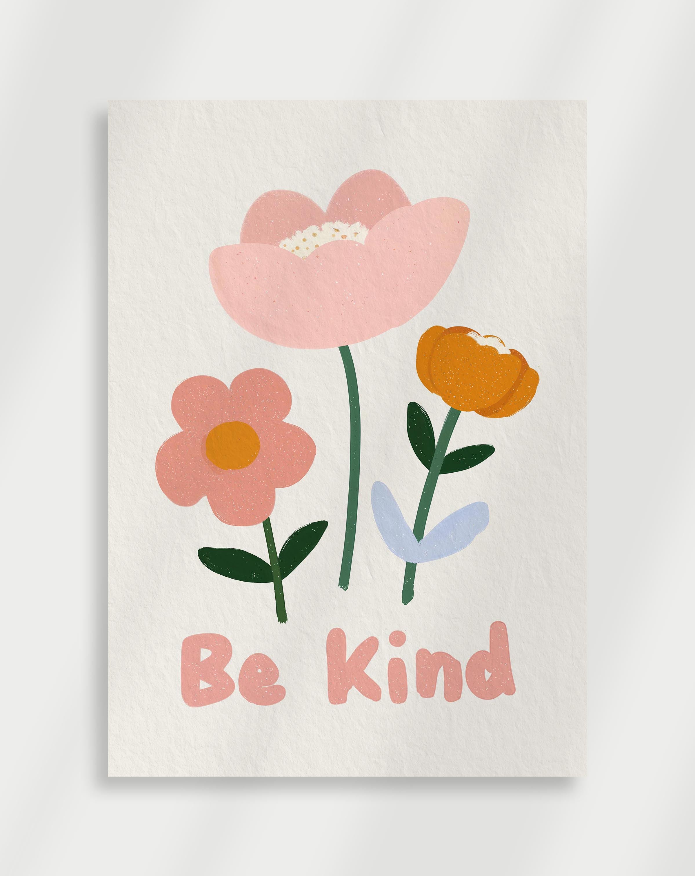Poster with flowers