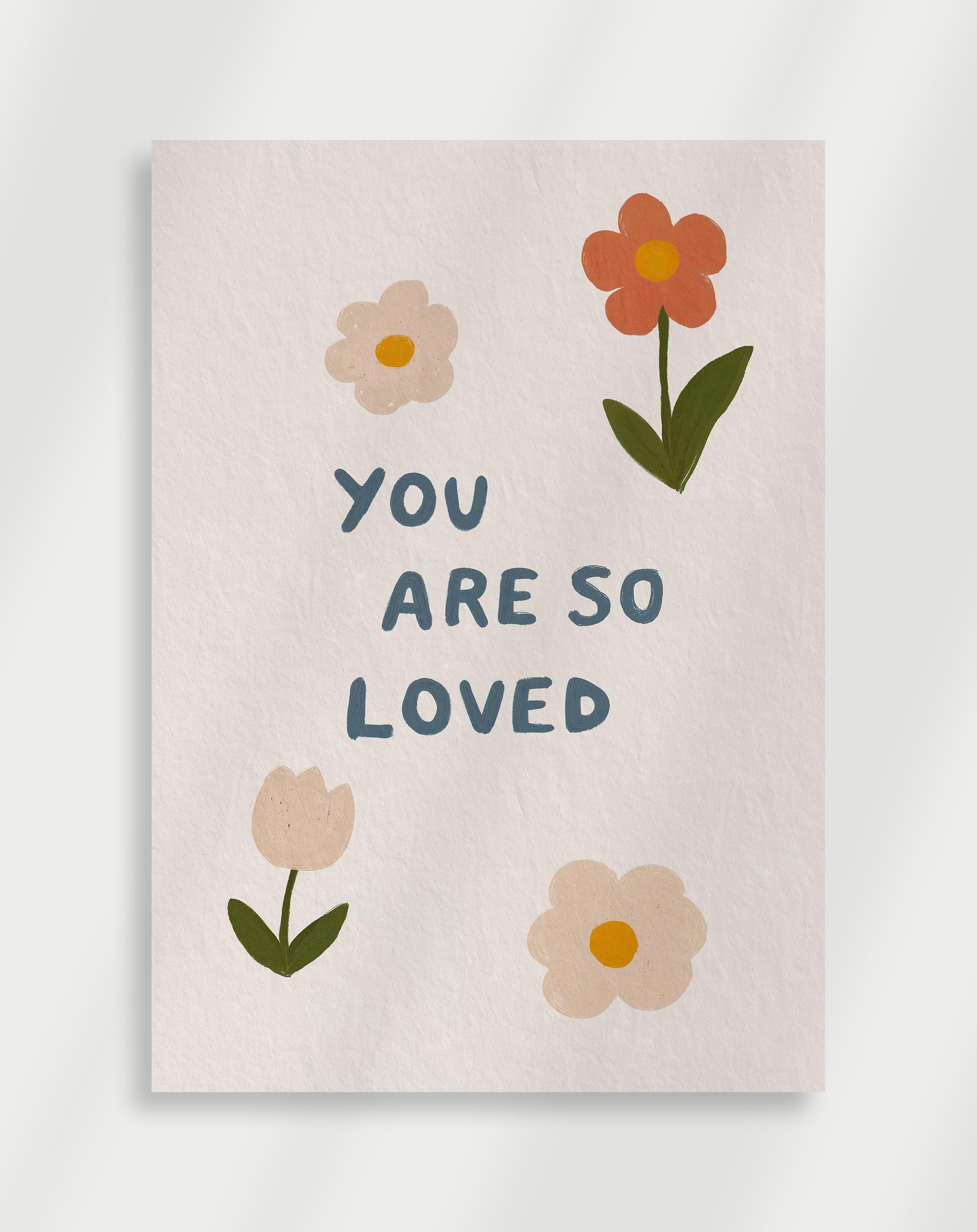 Poster med blommor