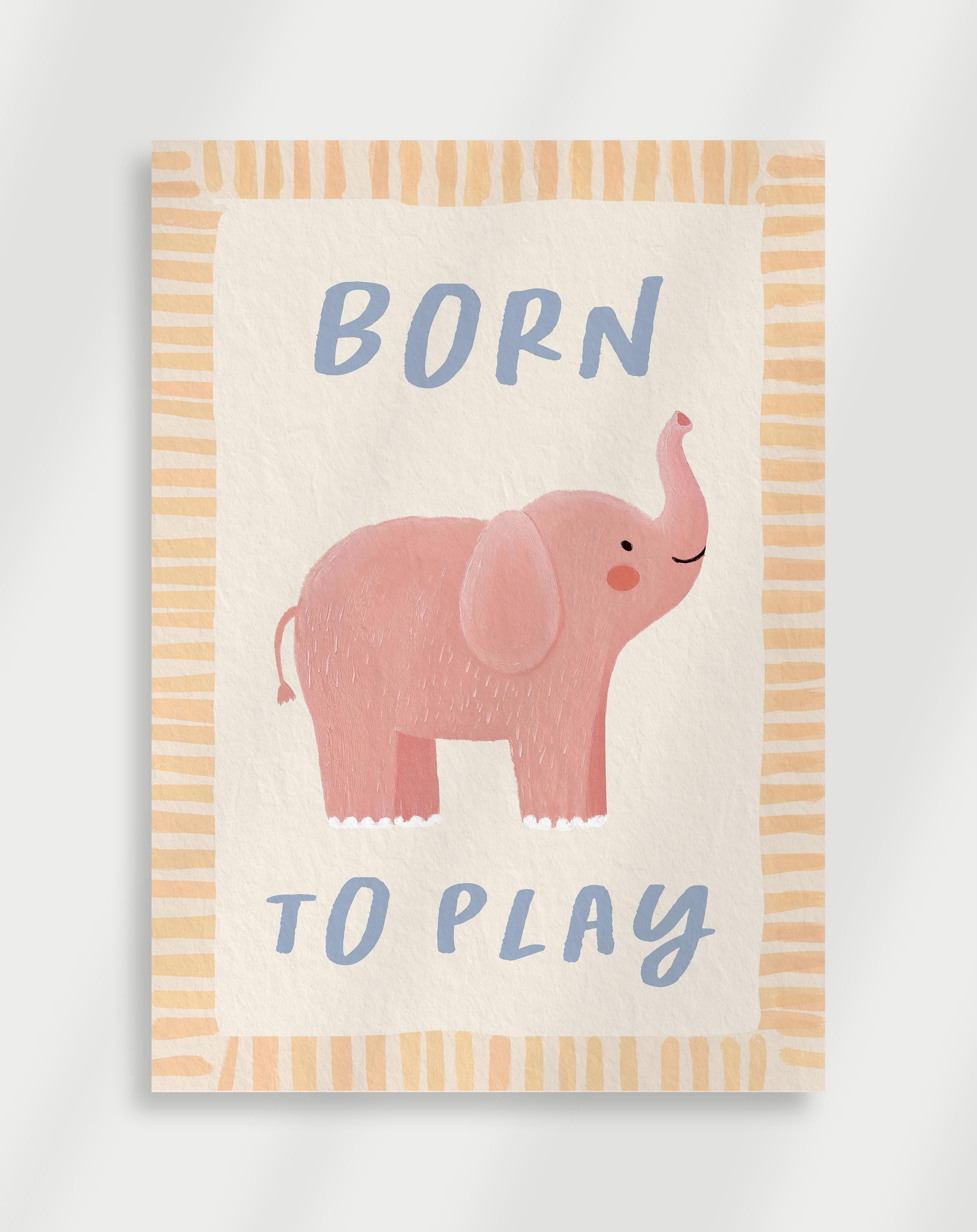 Pink Elephant Poster