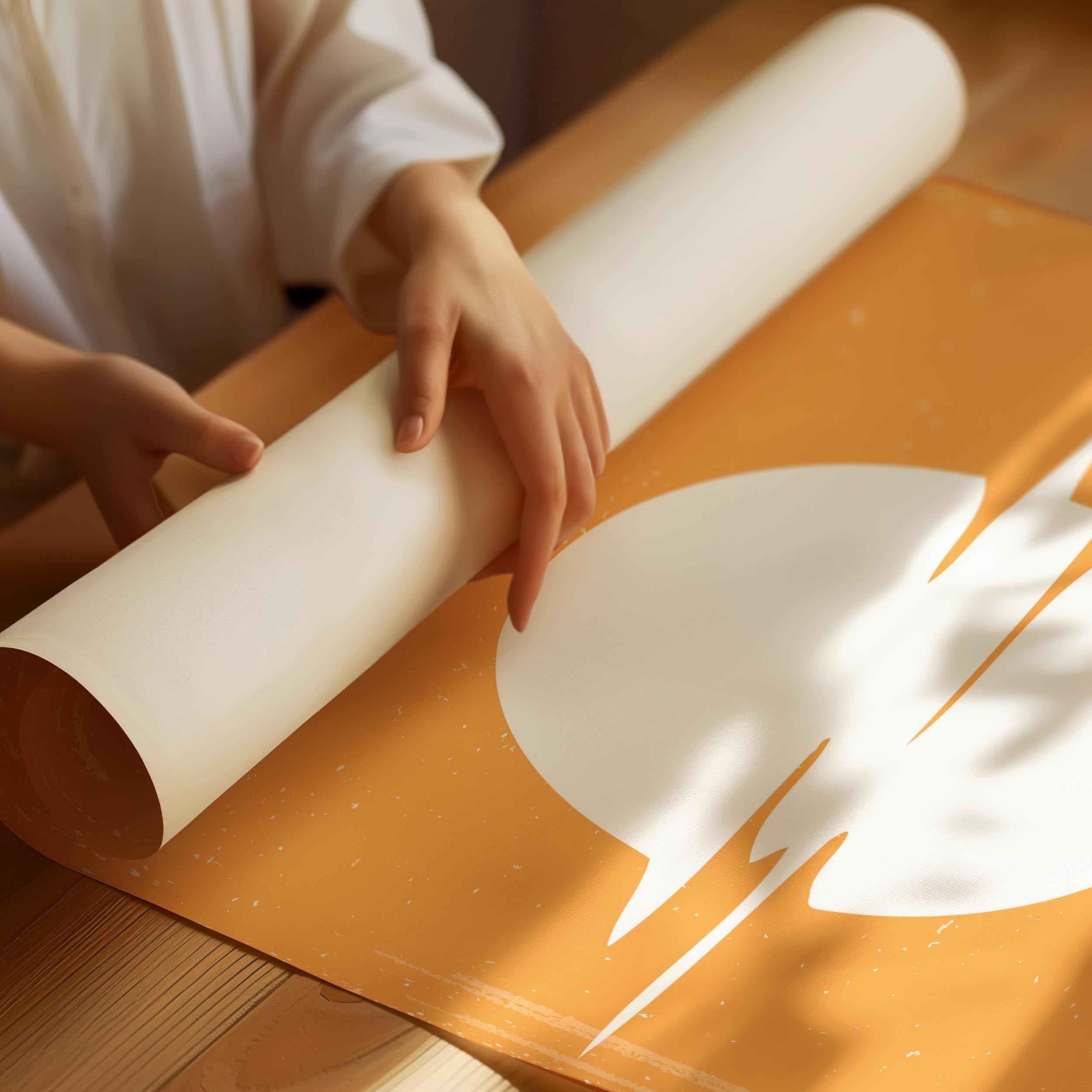 Yellow sunset Art Poster