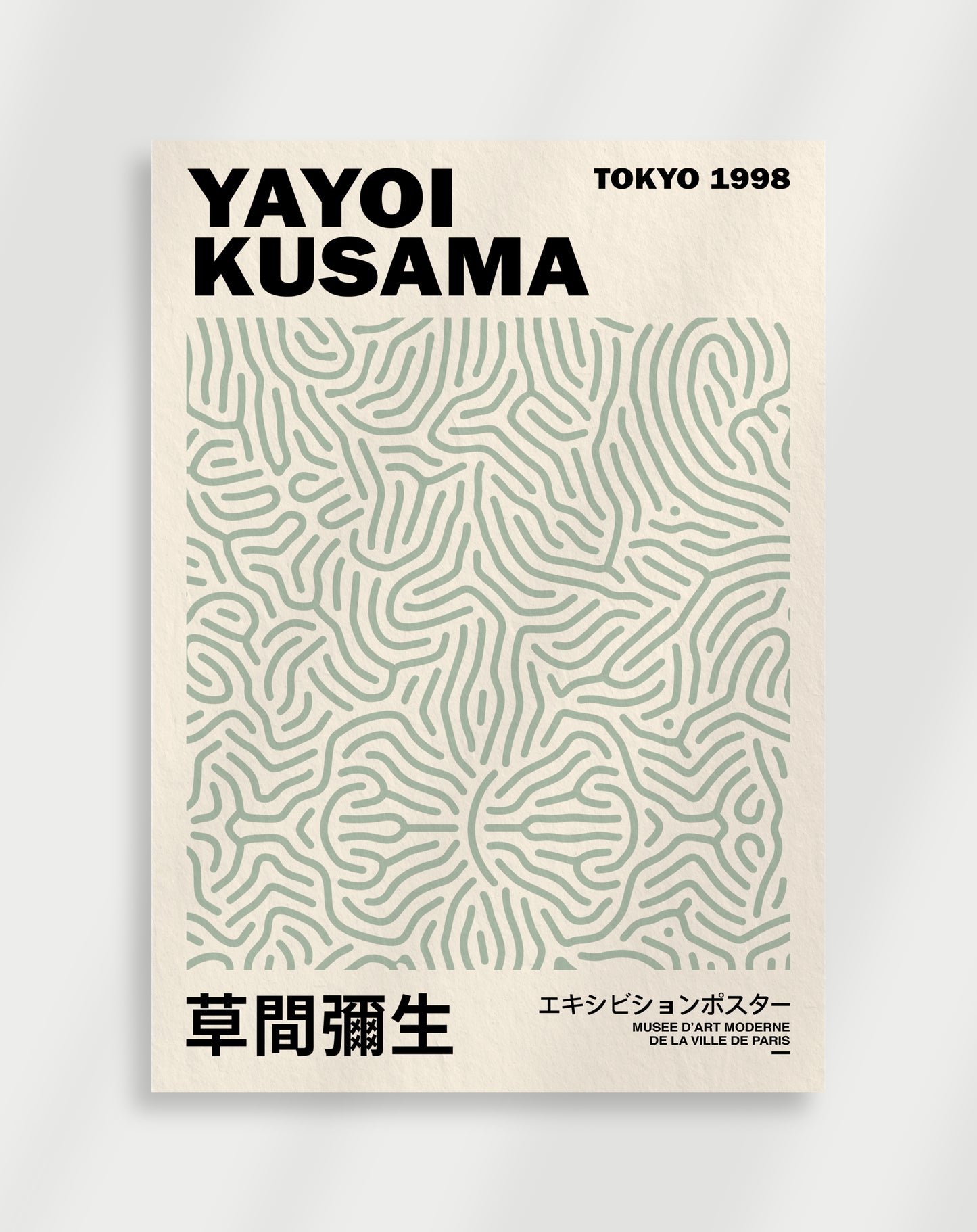 Kusama mönster Japandi Poster