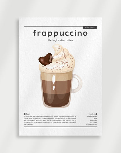 Frappuccino Coffee Poster