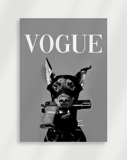 Vogue Dog Poster