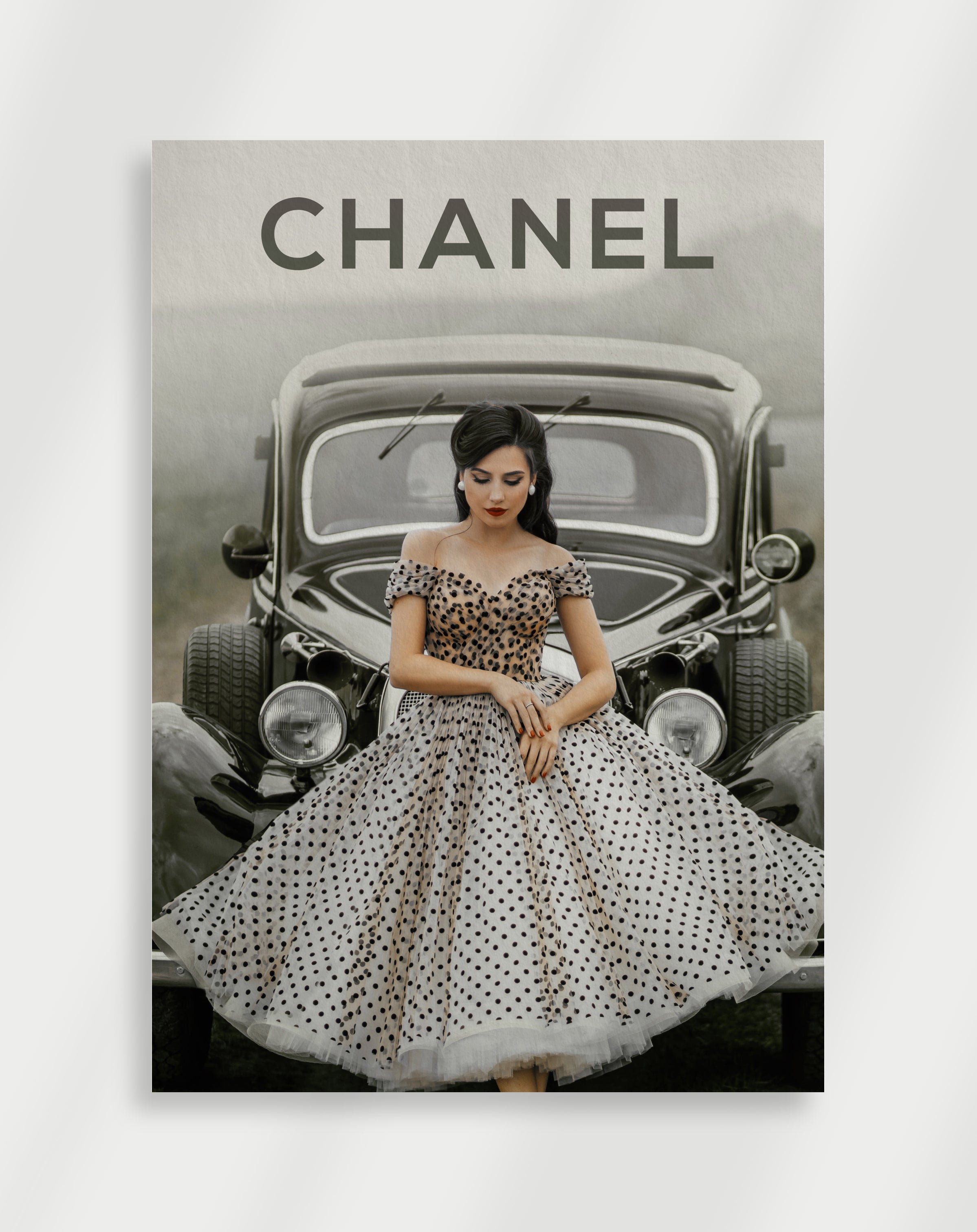 Gammel Chanel-designerplakat