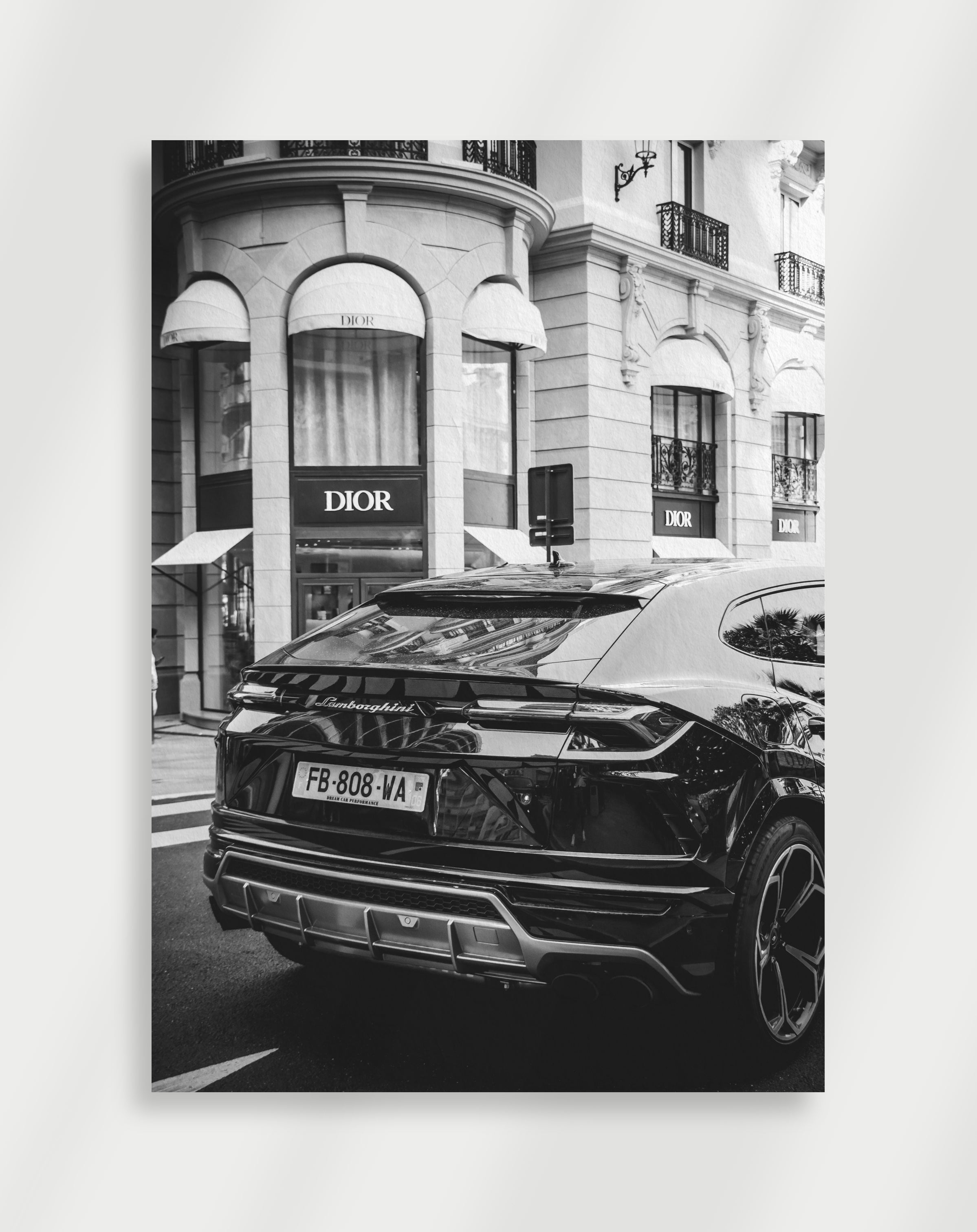 Lamborghini x Dior Designerplakat