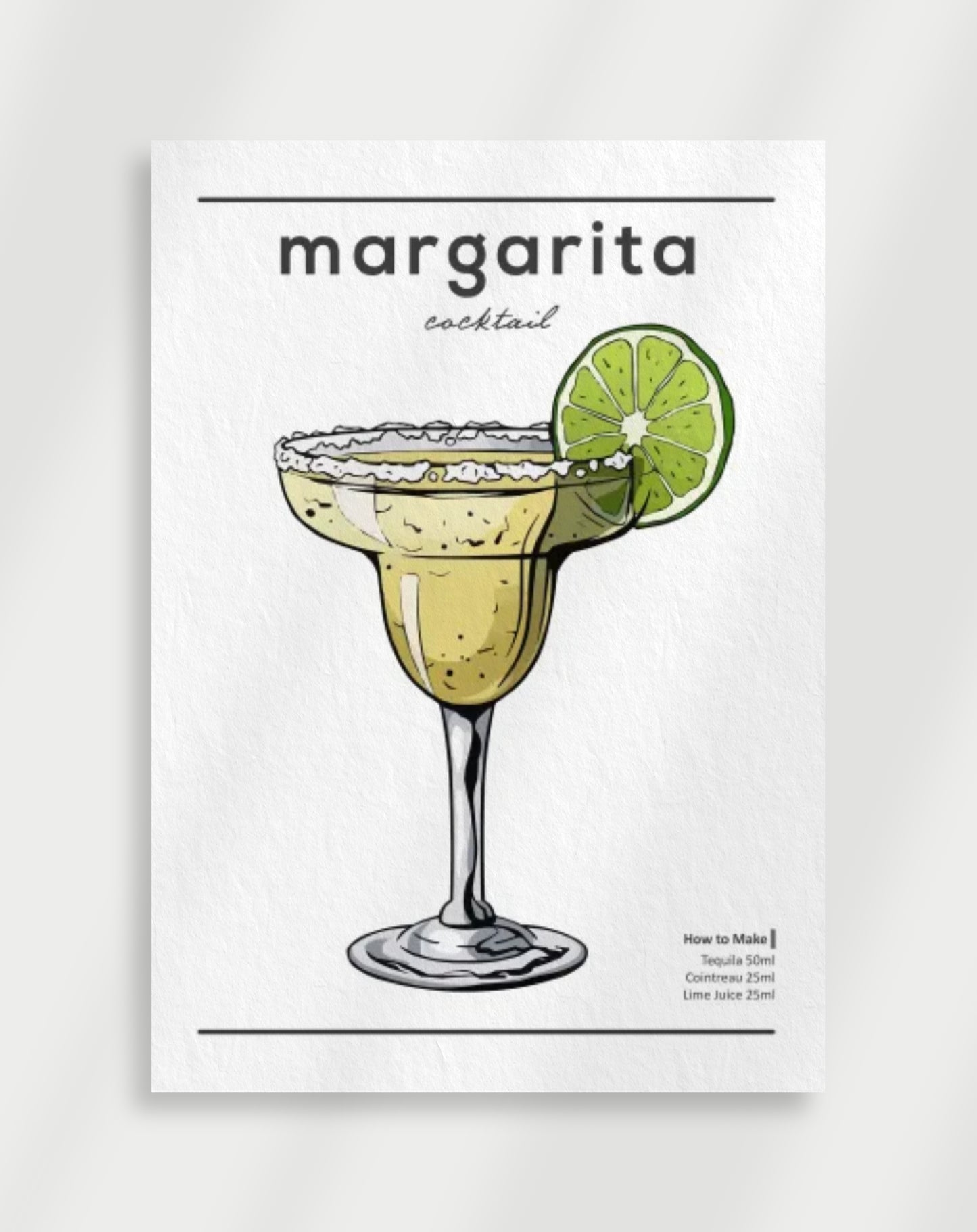 Margarita Cocktail Poster