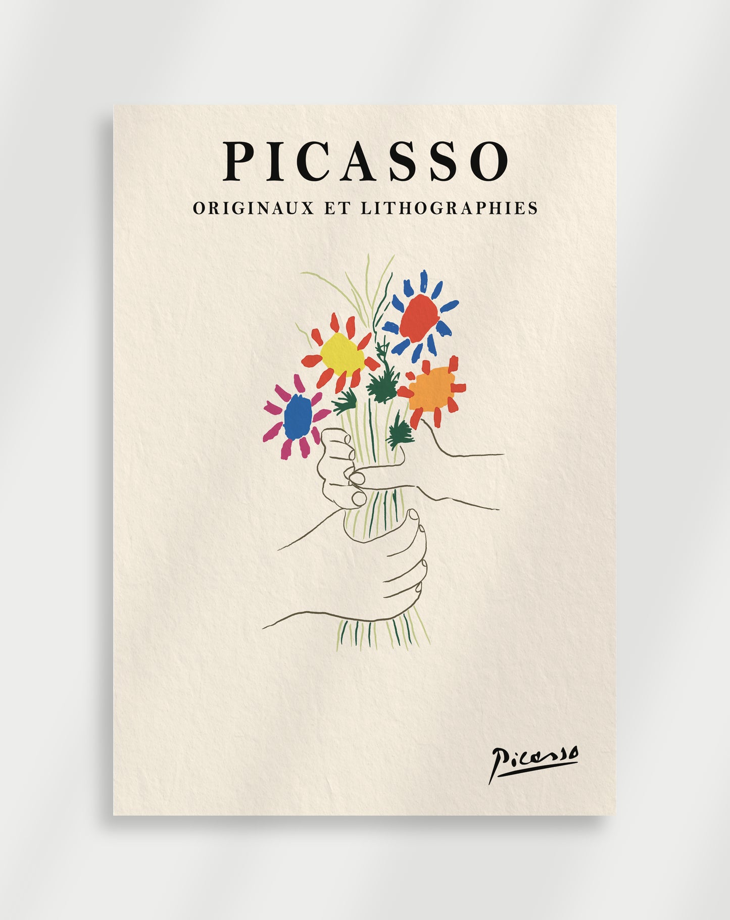 Picasso Blommor Konst Poster