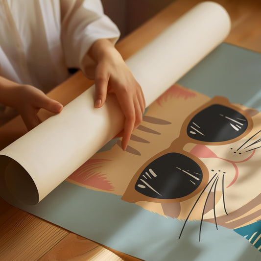 Cat wearing sunglasses Poster