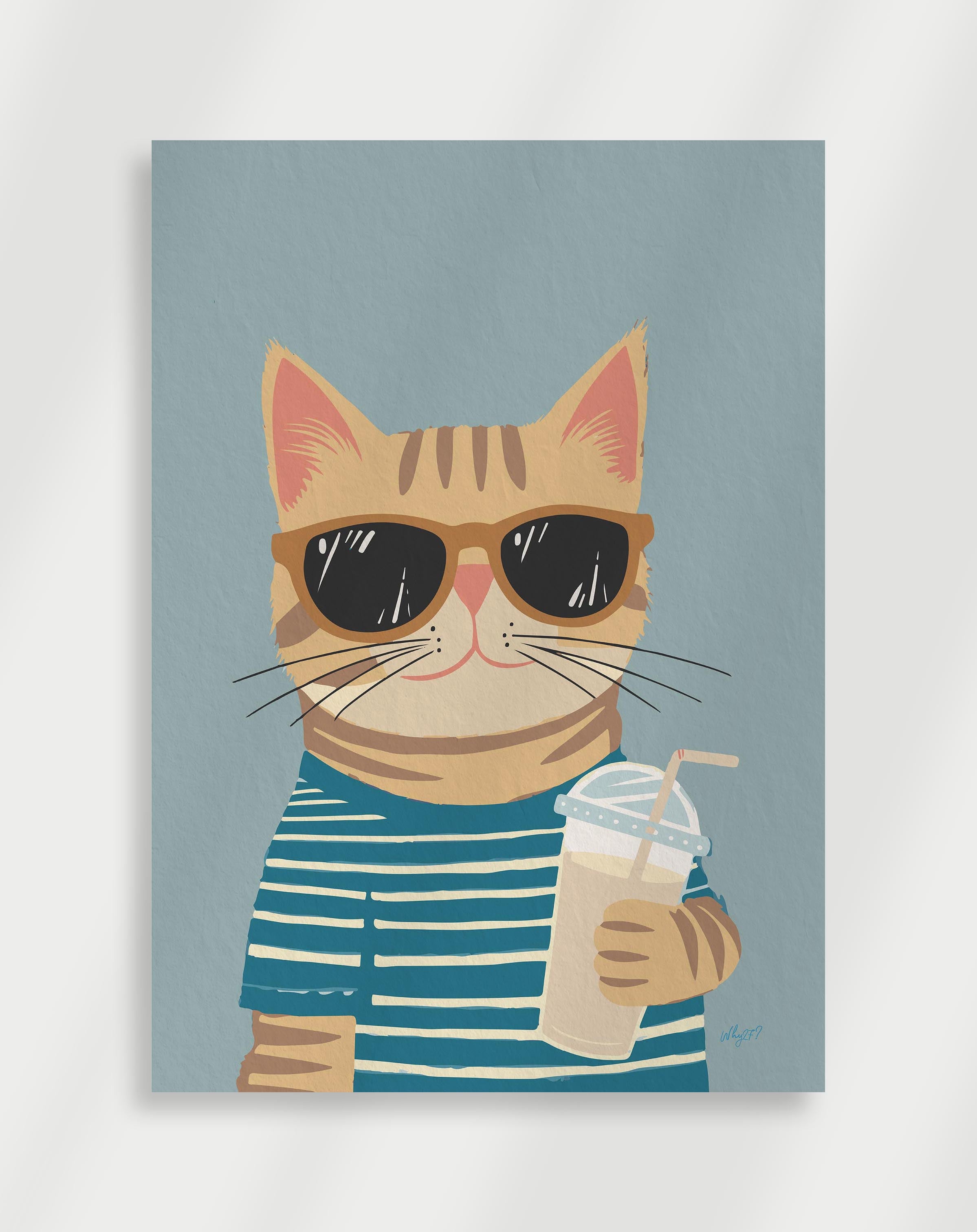 Katt med solglasögon Poster